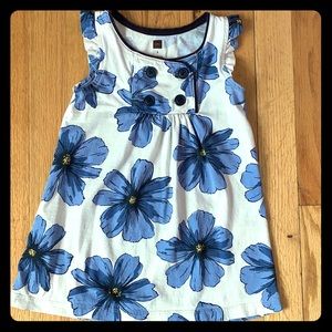 Tea Collection Blue Flower Sailor Dress